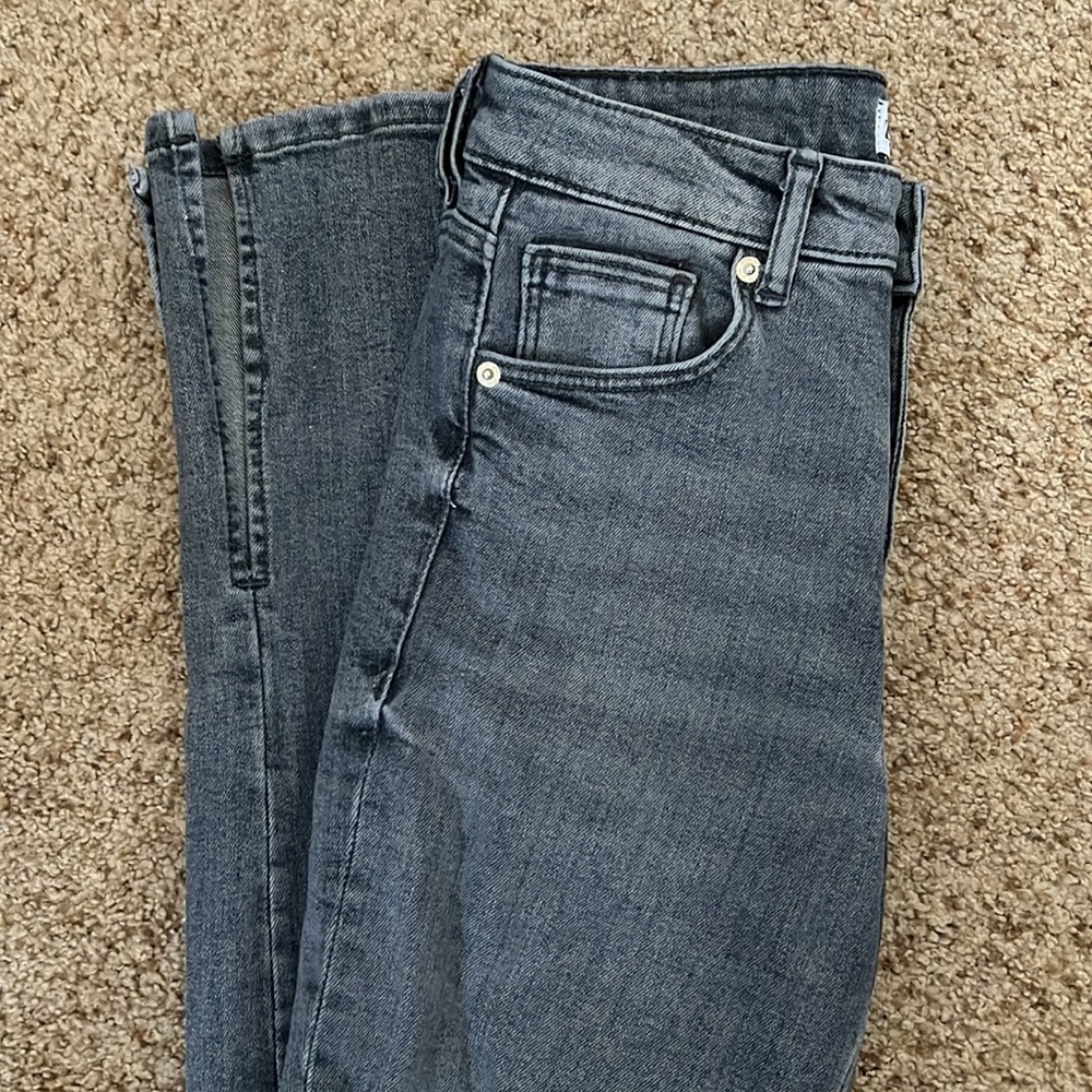 Zara Split Hem Jeans